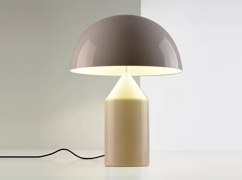 Mushroom-Shaped Metal Table Lamp for Bedroom Decor