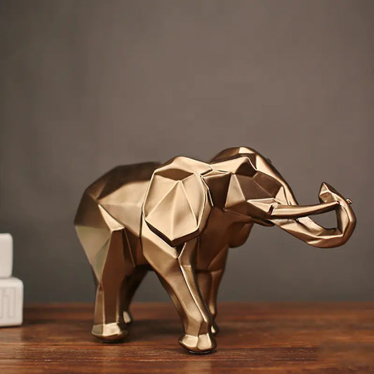 Nordic Style Abstract Resin Elephant Decor for Home