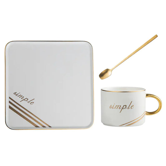 Nordic Style Creative Ceramic Coffee Cup Set